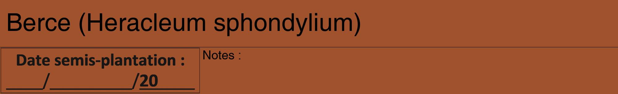 Étiquette de : Heracleum sphondylium - format a - style noire32hel avec comestibilité