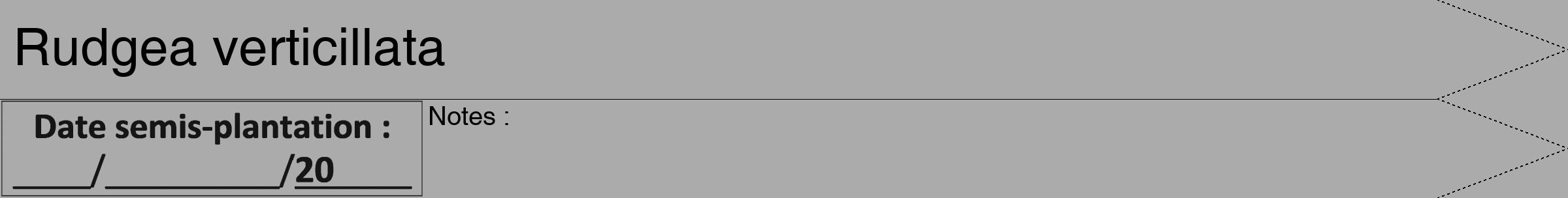 Étiquette de : Rudgea verticillata - format b - style noire37hel avec comestibilité