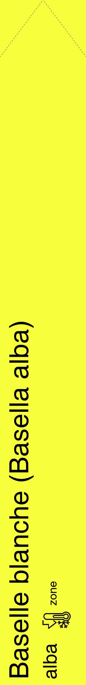 Étiquette de : Basella alba alba - format c - style noire18_simple_simplehel avec comestibilité - position verticale