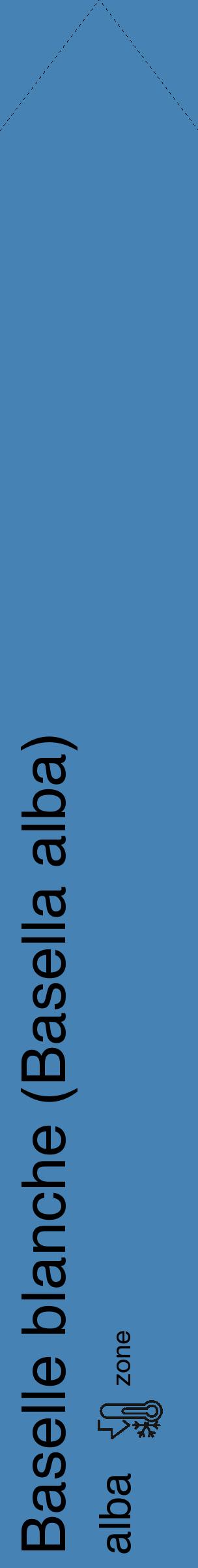 Étiquette de : Basella alba alba - format c - style noire5_simple_simplehel avec comestibilité - position verticale
