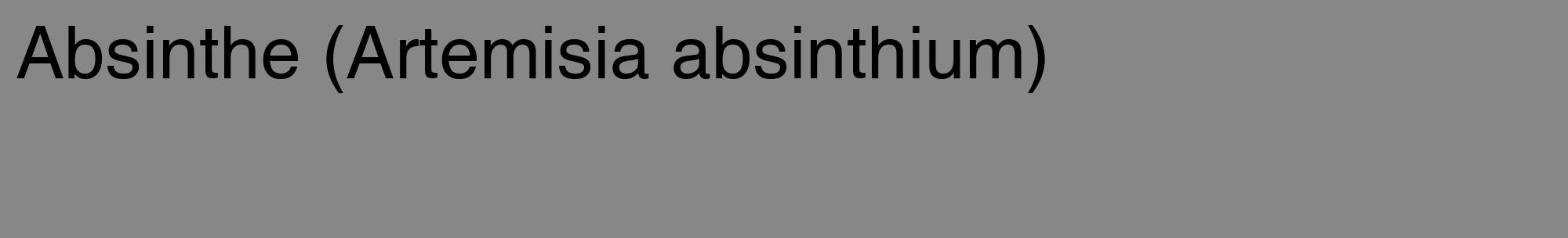 Étiquette de : Artemisia absinthium - format c - style noire12_basique_basiquehel avec comestibilité