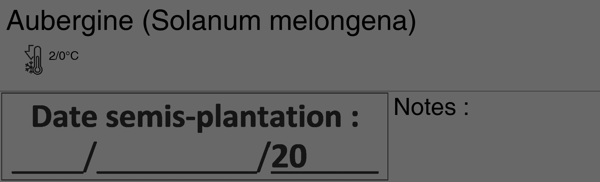 Étiquette de : Solanum melongena - format c - style noire43_basique_basiquehel avec comestibilité