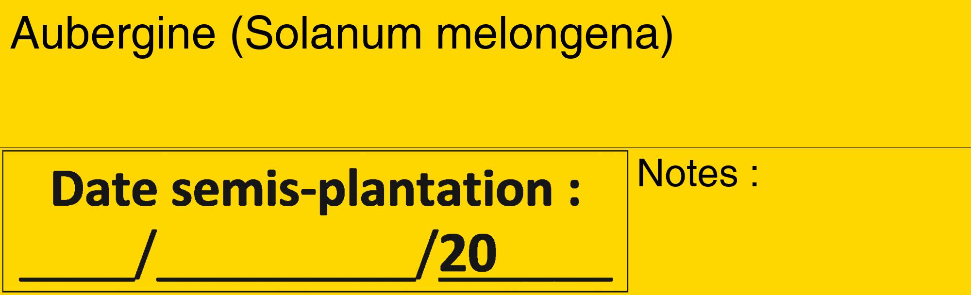 Étiquette de : Solanum melongena - format c - style noire21_basique_basiquehel avec comestibilité
