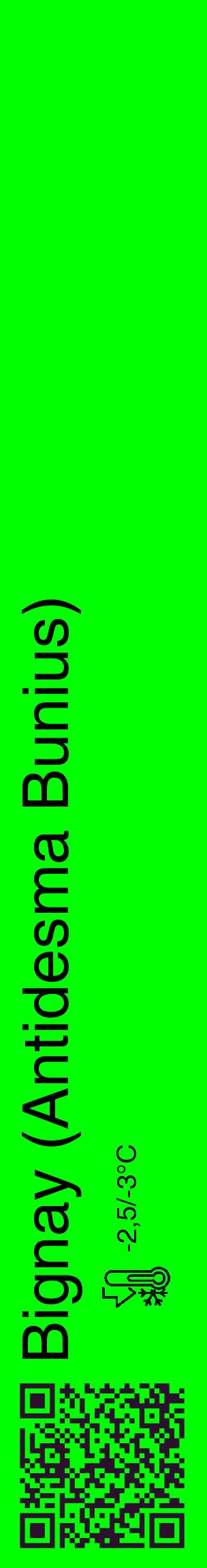 Étiquette de : Antidesma Bunius - format c - style noire16_basique_basiquehel avec qrcode et comestibilité - position verticale