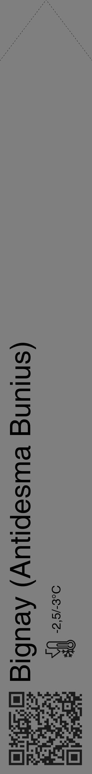 Étiquette de : Antidesma Bunius - format c - style noire31_simple_simplehel avec qrcode et comestibilité - position verticale
