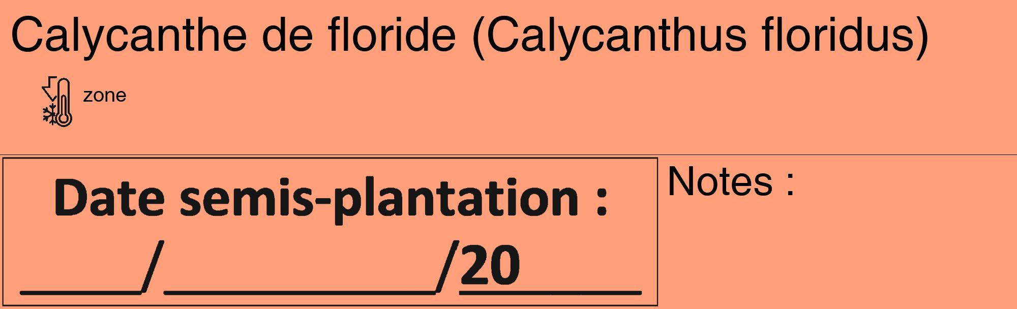 Étiquette de : Calycanthus floridus - format c - style noire39_basique_basiquehel avec comestibilité