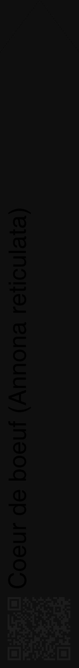 Étiquette de : Annona reticulata - format c - style noire7_simple_simplehel avec qrcode et comestibilité - position verticale