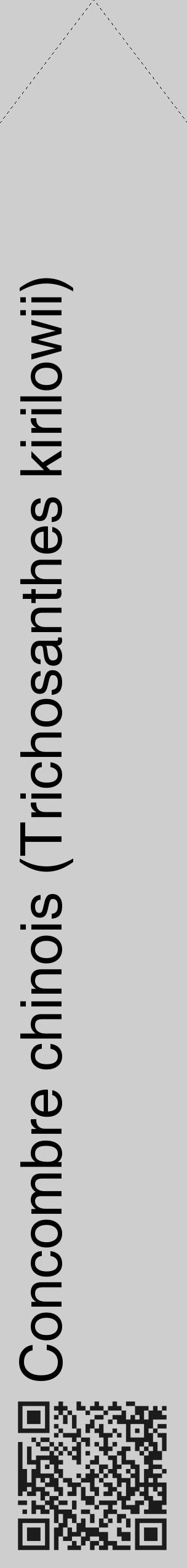 Étiquette de : Trichosanthes kirilowii - format c - style noire17_simple_simplehel avec qrcode et comestibilité - position verticale