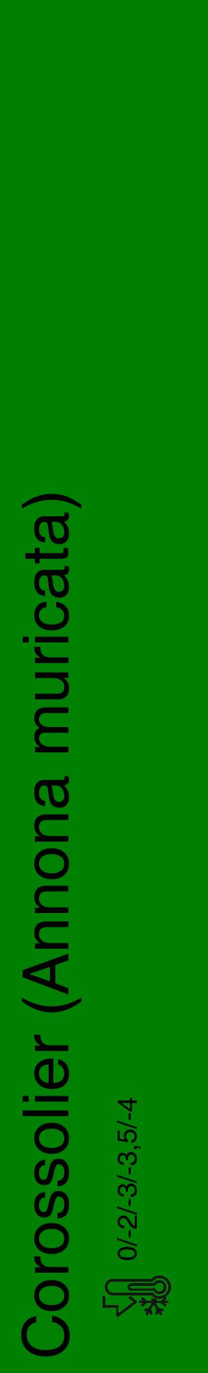 Étiquette de : Annona muricata - format c - style noire9_basique_basiquehel avec comestibilité - position verticale