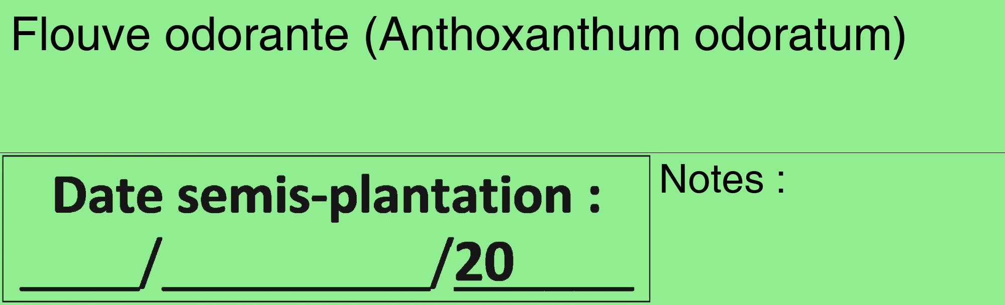 Étiquette de : Anthoxanthum odoratum - format c - style noire15_basique_basiquehel avec comestibilité