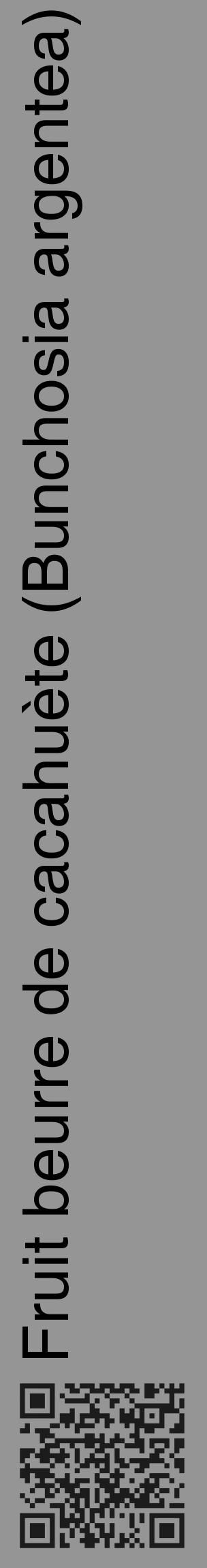 Étiquette de : Bunchosia argentea - format c - style noire16_basique_basiquehel avec qrcode et comestibilité - position verticale