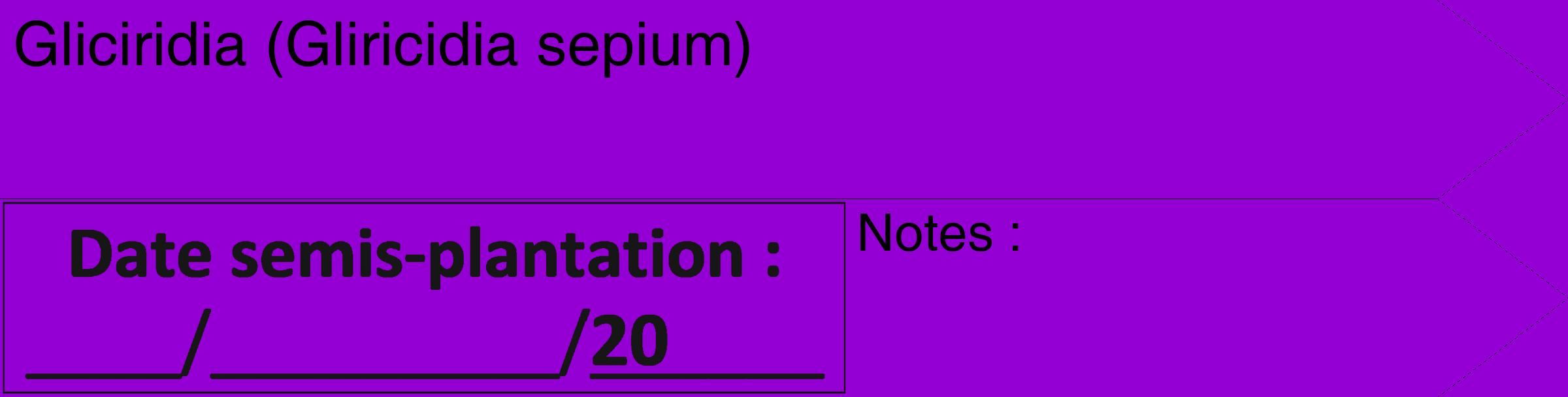 Étiquette de : Gliricidia sepium - format c - style noire48_simple_simplehel avec comestibilité