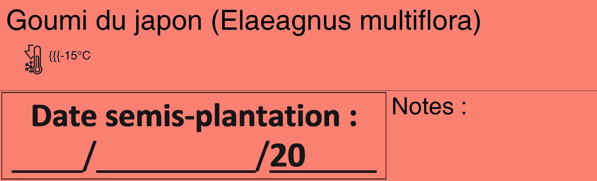Étiquette de : Elaeagnus multiflora - format c - style noire38_basique_basiquehel avec comestibilité