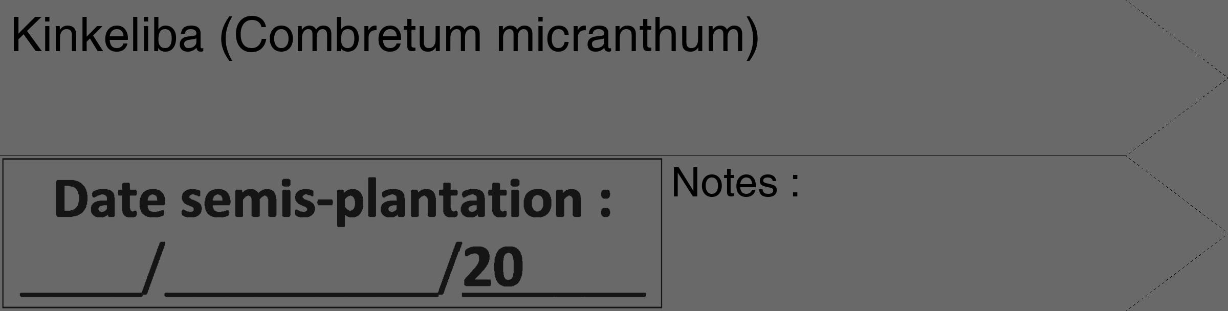 Étiquette de : Combretum micranthum - format c - style noire11_simple_simplehel avec comestibilité