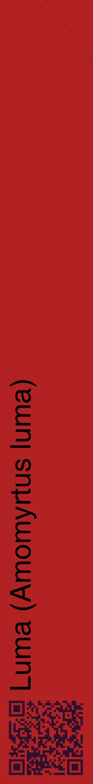 Étiquette de : Amomyrtus luma - format c - style noire28_simplehel avec qrcode et comestibilité