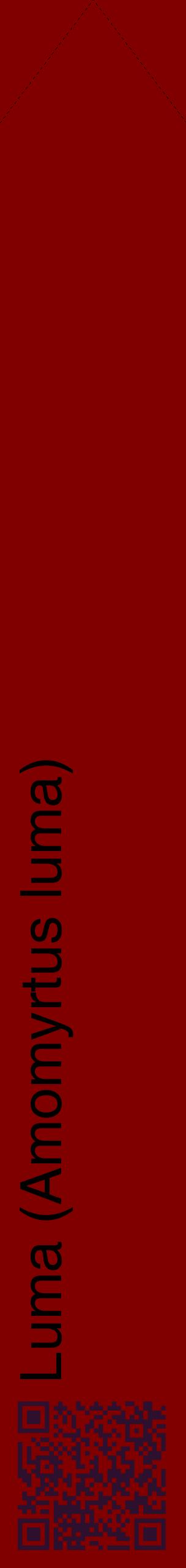Étiquette de : Amomyrtus luma - format c - style noire29_simplehel avec qrcode et comestibilité