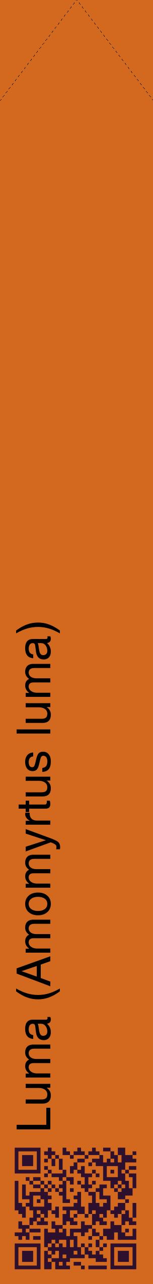 Étiquette de : Amomyrtus luma - format c - style noire31_simplehel avec qrcode et comestibilité