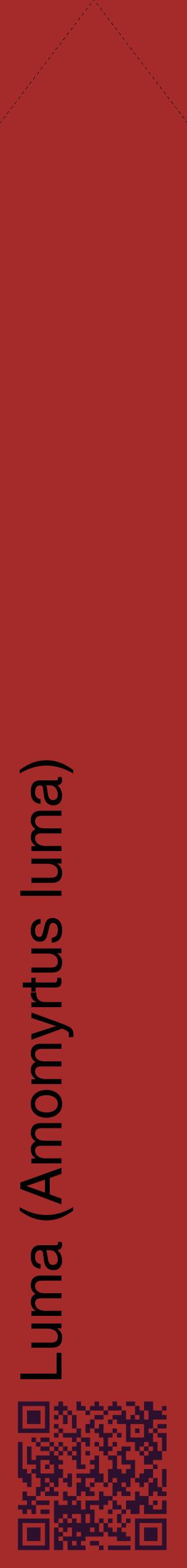 Étiquette de : Amomyrtus luma - format c - style noire33_simplehel avec qrcode et comestibilité