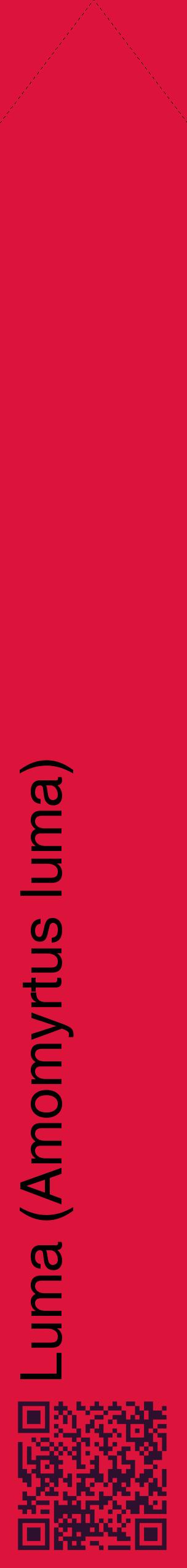 Étiquette de : Amomyrtus luma - format c - style noire36_simplehel avec qrcode et comestibilité