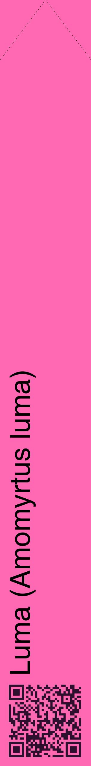 Étiquette de : Amomyrtus luma - format c - style noire42_simplehel avec qrcode et comestibilité