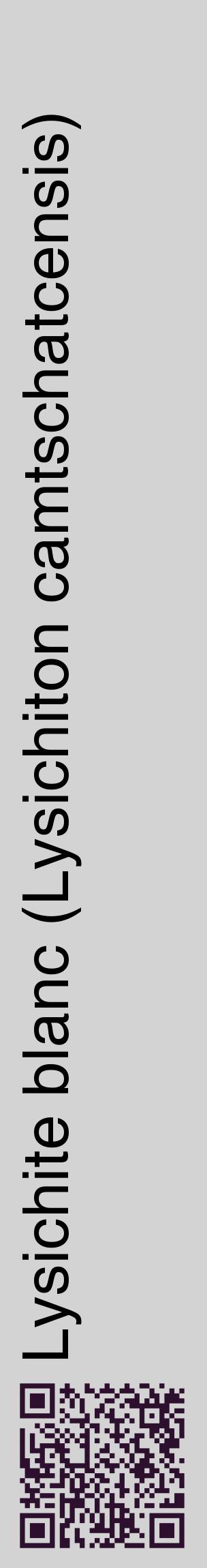 Étiquette de : Lysichiton camtschatcensis - format c - style noire56_basiquehel avec qrcode et comestibilité