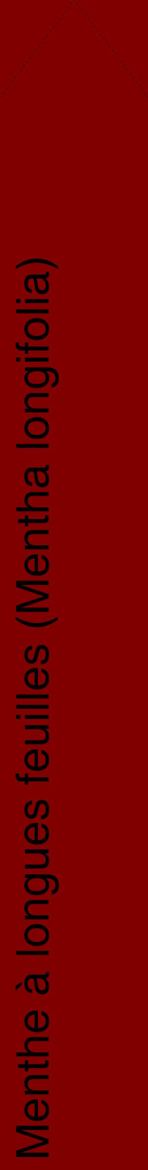 Étiquette de : Mentha longifolia - format c - style noire29_simplehel avec comestibilité