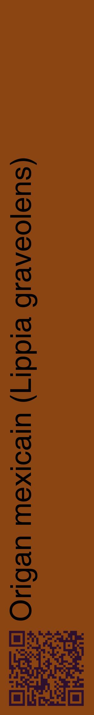 Étiquette de : Lippia graveolens - format c - style noire30_basiquehel avec qrcode et comestibilité