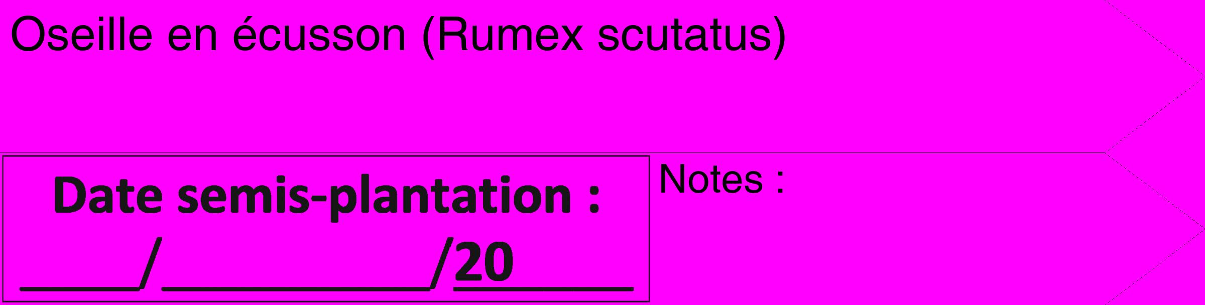 Étiquette de : Rumex scutatus - format c - style noire51_simple_simplehel avec comestibilité