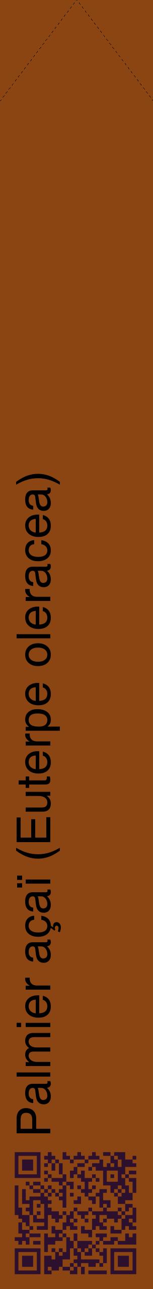 Étiquette de : Euterpe oleracea - format c - style noire30_simplehel avec qrcode et comestibilité