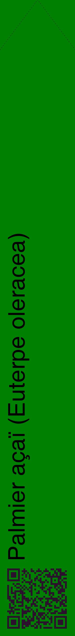 Étiquette de : Euterpe oleracea - format c - style noire9_simplehel avec qrcode et comestibilité