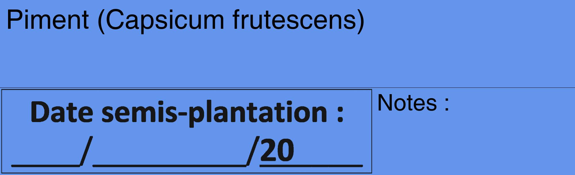 Étiquette de : Capsicum frutescens - format c - style noire4_basique_basiquehel avec comestibilité