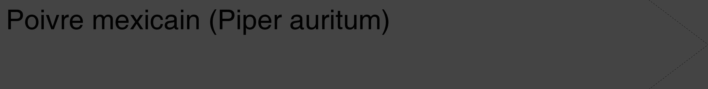 Étiquette de : Piper auritum - format c - style noire48_simple_simplehel avec comestibilité