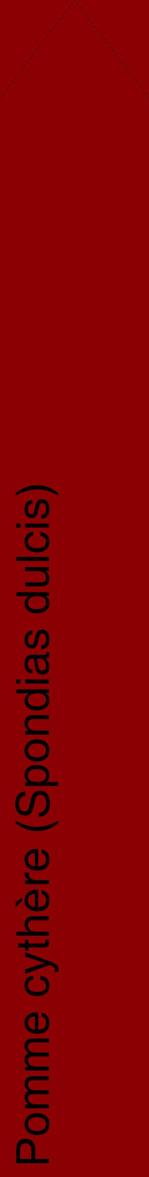 Étiquette de : Spondias dulcis - format c - style noire34_simplehel avec comestibilité