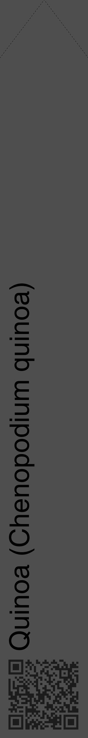Étiquette de : Chenopodium quinoa - format c - style noire33_simple_simplehel avec qrcode et comestibilité - position verticale