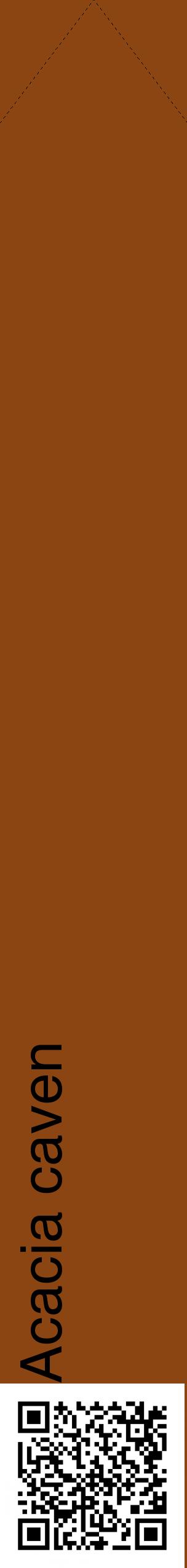 Étiquette de : Acacia caven - format c - style noire30_simplehel avec qrcode et comestibilité
