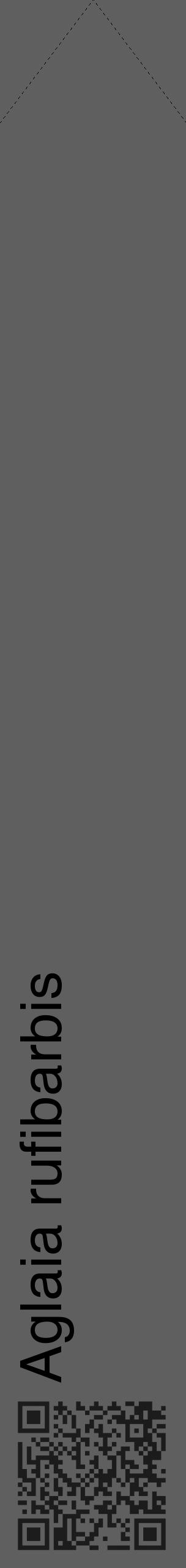 Étiquette de : Aglaia rufibarbis - format c - style noire10_simple_simplehel avec qrcode et comestibilité - position verticale