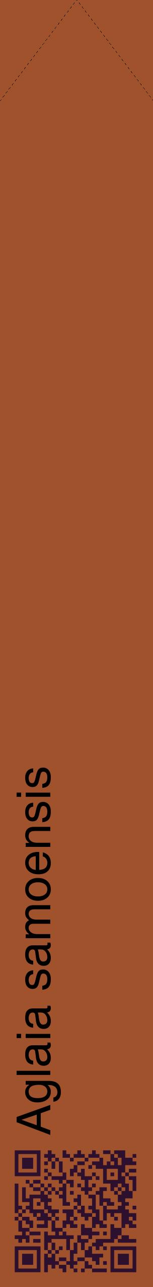 Étiquette de : Aglaia samoensis - format c - style noire32_simplehel avec qrcode et comestibilité