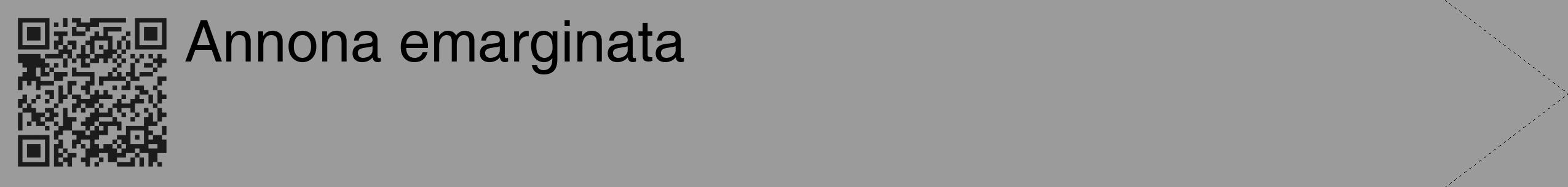 Étiquette de : Annona emarginata - format c - style noire52_simple_simplehel avec qrcode et comestibilité