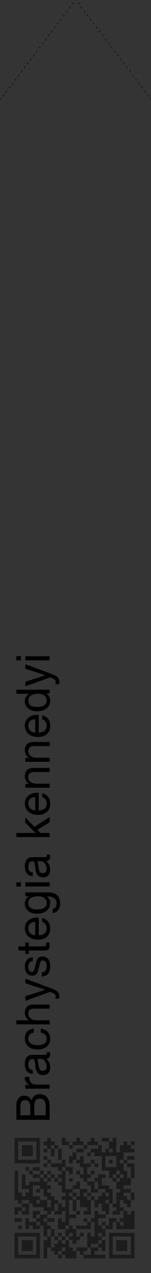 Étiquette de : Brachystegia kennedyi - format c - style noire46_simple_simplehel avec qrcode et comestibilité - position verticale