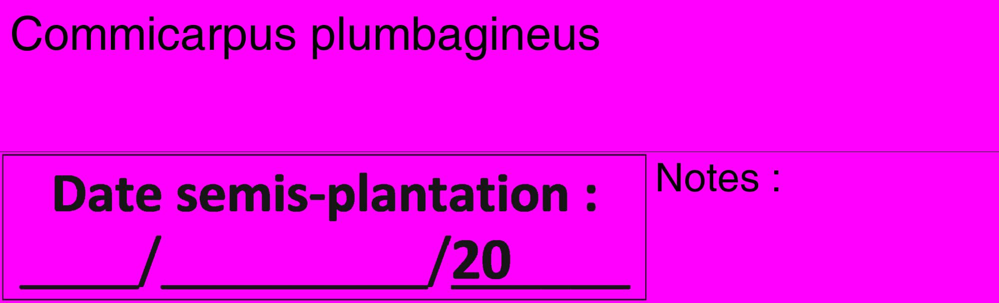 Étiquette de : Commicarpus plumbagineus - format c - style noire51_basique_basiquehel avec comestibilité