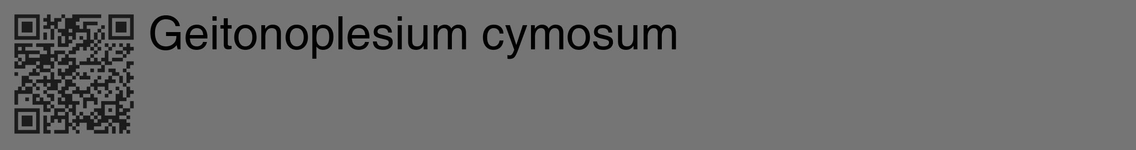 Étiquette de : Geitonoplesium cymosum - format c - style noire5_basique_basiquehel avec qrcode et comestibilité