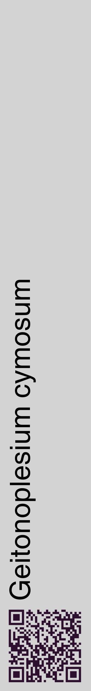 Étiquette de : Geitonoplesium cymosum - format c - style noire56_basiquehel avec qrcode et comestibilité
