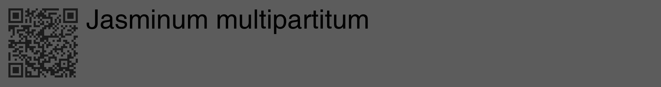 Étiquette de : Jasminum multipartitum - format c - style noire49_basique_basiquehel avec qrcode et comestibilité