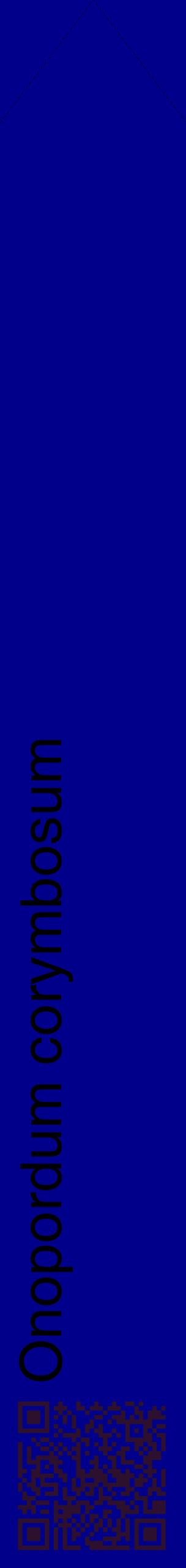 Étiquette de : Onopordum corymbosum - format c - style noire7_simplehel avec qrcode et comestibilité