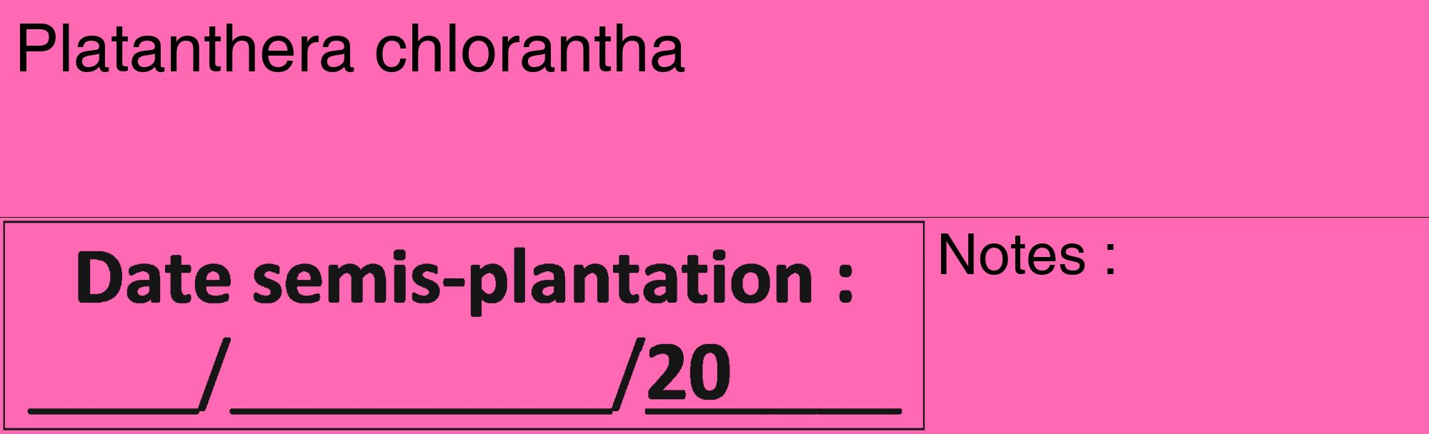 Étiquette de : Platanthera chlorantha - format c - style noire42_basique_basiquehel avec comestibilité
