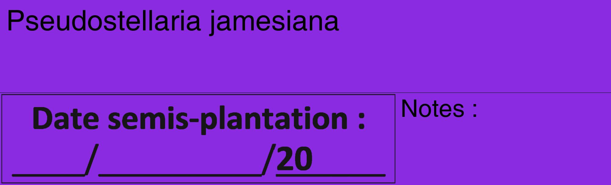 Étiquette de : Pseudostellaria jamesiana - format c - style noire49_basique_basiquehel avec comestibilité