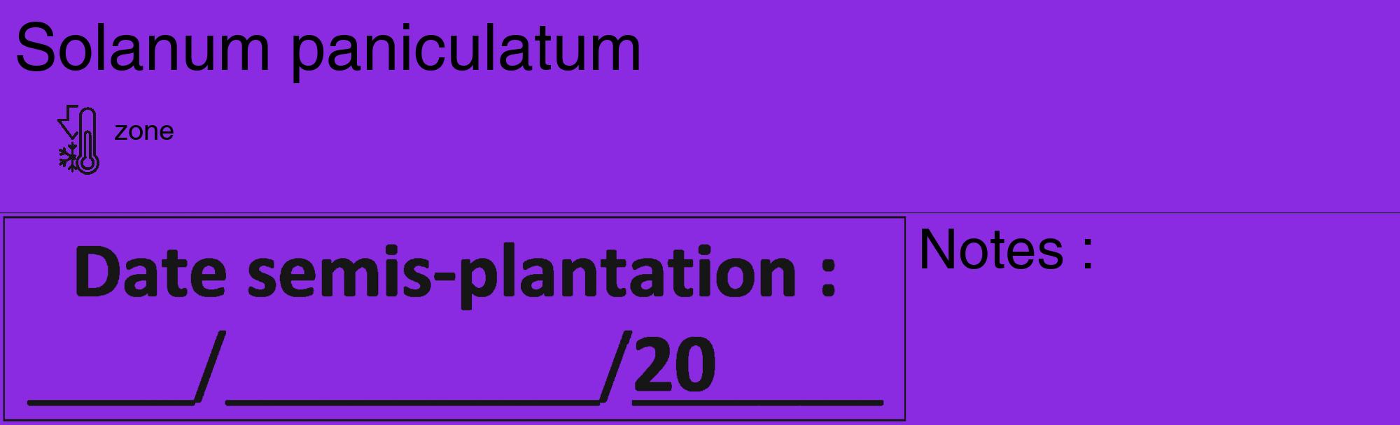 Étiquette de : Solanum paniculatum - format c - style noire49_basique_basiquehel avec comestibilité