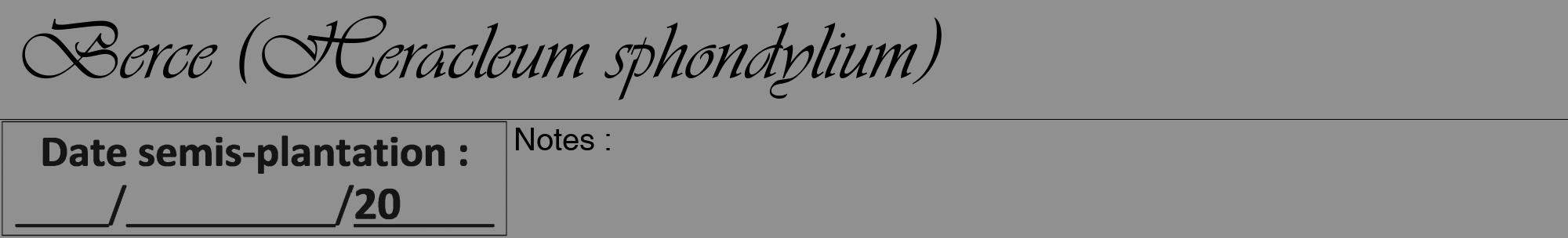 Étiquette de : Heracleum sphondylium - format a - style noire4viv avec comestibilité