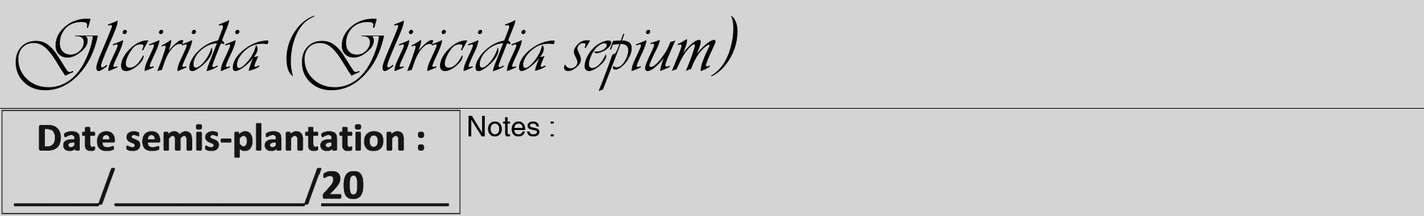 Étiquette de : Gliricidia sepium - format a - style noire40viv avec comestibilité