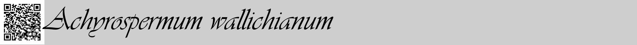 Étiquette de : Achyrospermum wallichianum - format a - style noire17viv avec qrcode et comestibilité